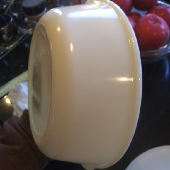 VTG New old stock Ivory Fire king Anchor Hocking made in USA covered dish - Picture 7 of 16